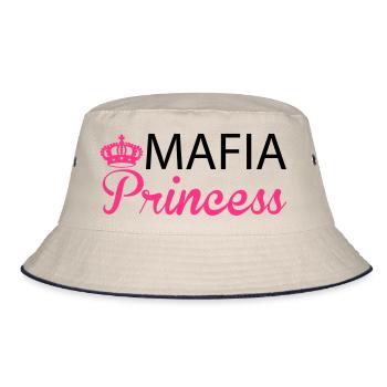 Mafia Princess - Bucket Hat - ecru/navy - Front