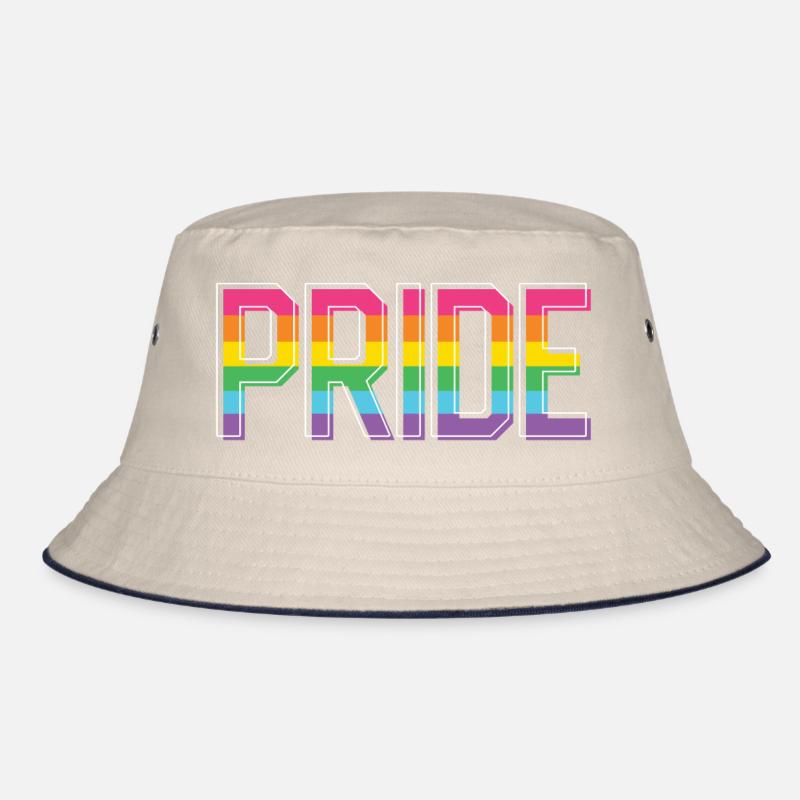Pride Month LGBT - Pride! - Bucket Hat - Natur/Navy