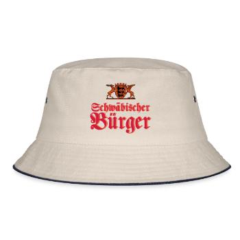 Schwäbischer Bürger - Bucket Hat - Natur/Navy - Vorne