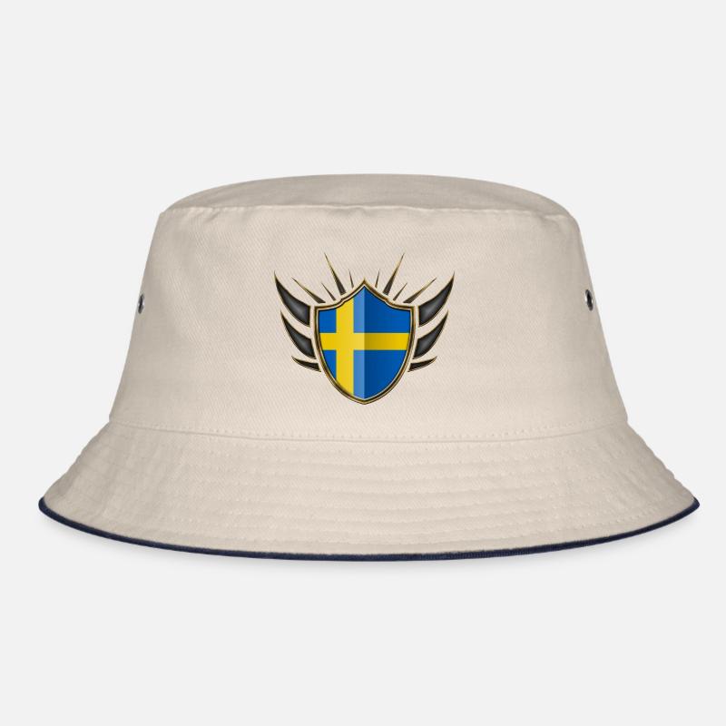 Suède Drapeau Gold Crest 014 - Bob - blanc cassé/bleu marine