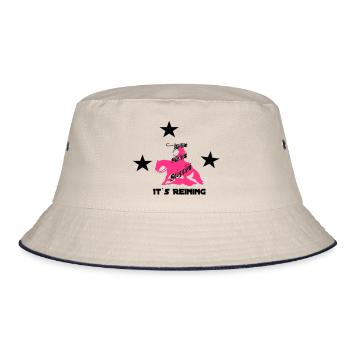 It`s reining - Bucket Hat - ecru/navy - Front