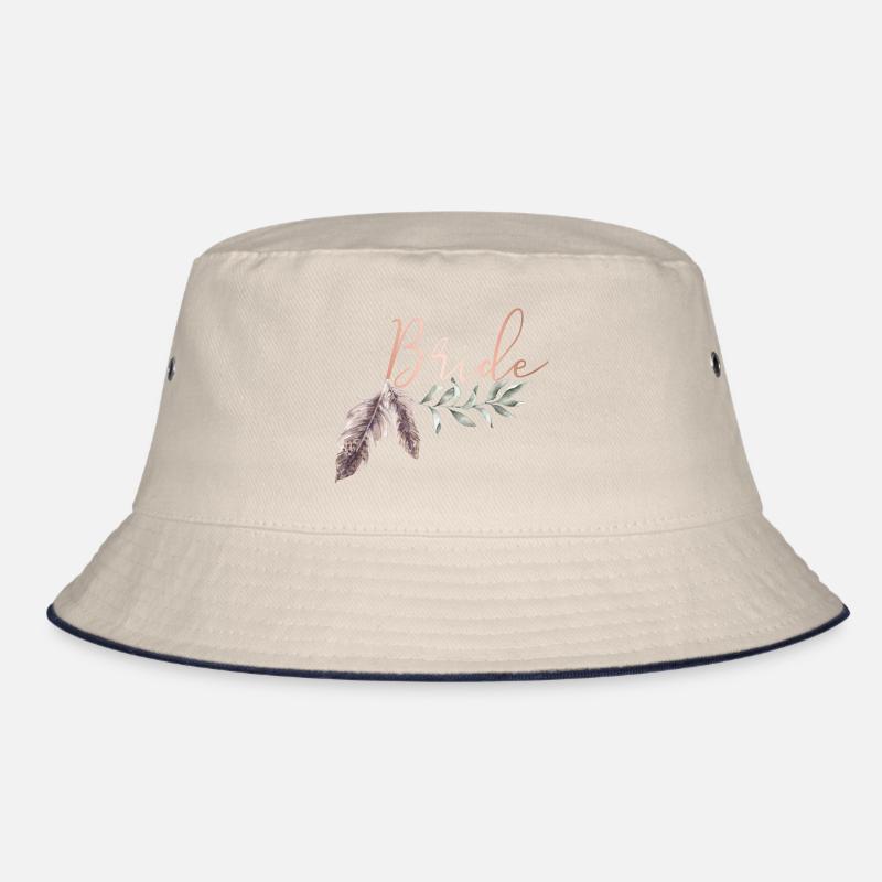 Boho Bride Braut Bucket Hat