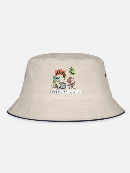Erster Schultag ABC Abenteuer - Bucket Hat - Natur/Navy