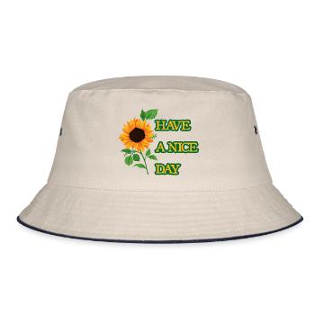 Have a nice day, gifts - Bucket Hat - ecru/navy - Front