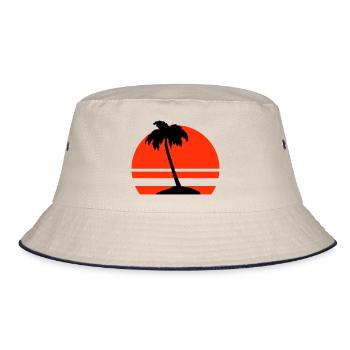 Île Palm - Bob - blanc cassé/bleu marine - Devant