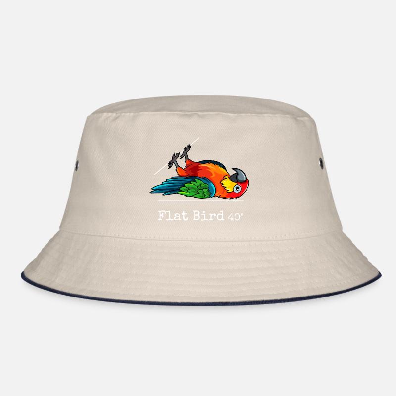 Flat Bird at 40 degrees Bucket Hat
