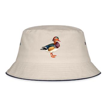 canard mandarin - Bob - blanc cassé/bleu marine - Devant