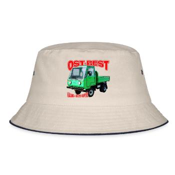 Multicar M25 bunt - Bucket Hat - Natur/Navy - Vorne