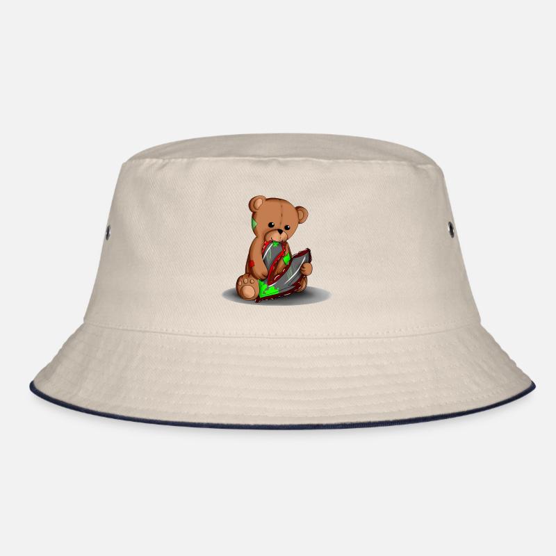 Teddy with logo Bucket Hat