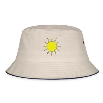 Sun - Bucket Hat - ecru/navy - Front