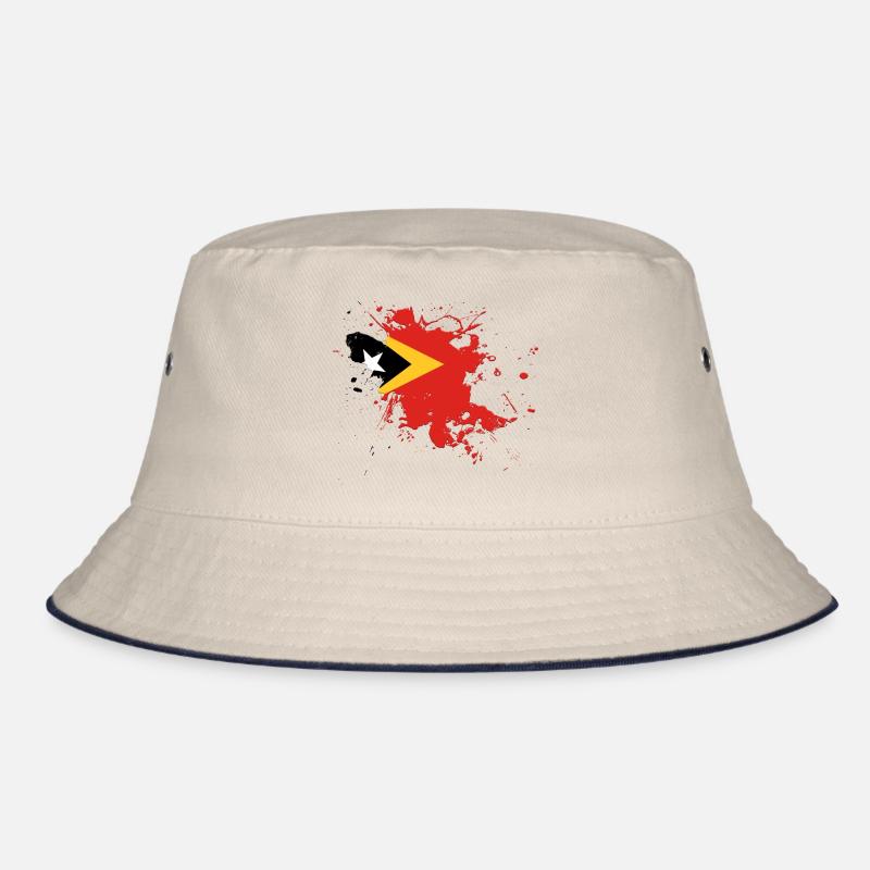 Drapeau du Timor oriental comme une touche de couleur Bob