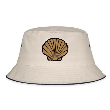 Brown Shell Logo - Bob - blanc cassé/bleu marine - Devant