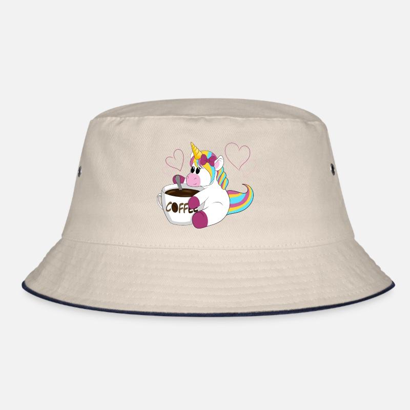 Rainbow Unicorn Coffee Magic Bucket Hat