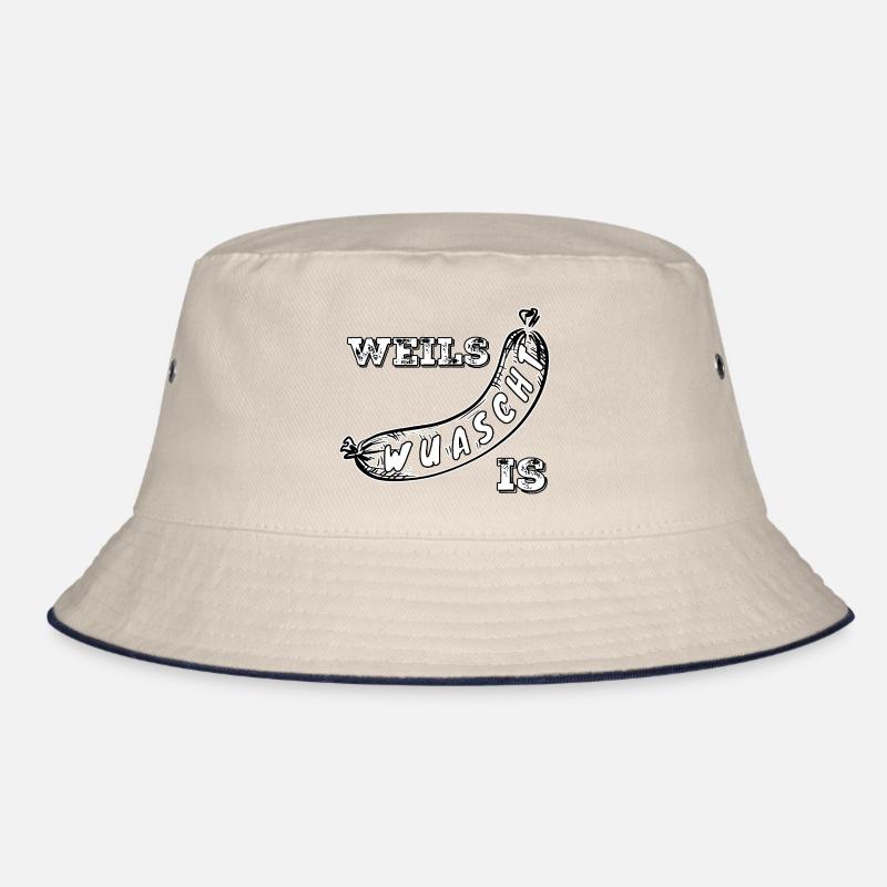 Weils Wuascht is - Bucket Hat - Natur/Navy