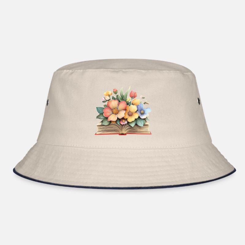 Buch mit Blumen Bucket Hat