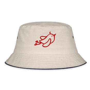 sweet bird - Bucket Hat - ecru/navy - Front