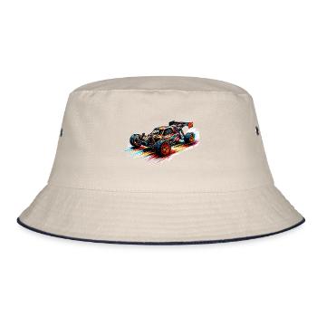 RC Buggy - Color Splash - Bucket Hat - ecru/navy - Front