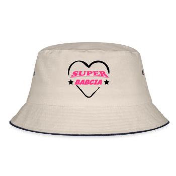 Super babcia - Bucket Hat - Natur/Navy - Vorne