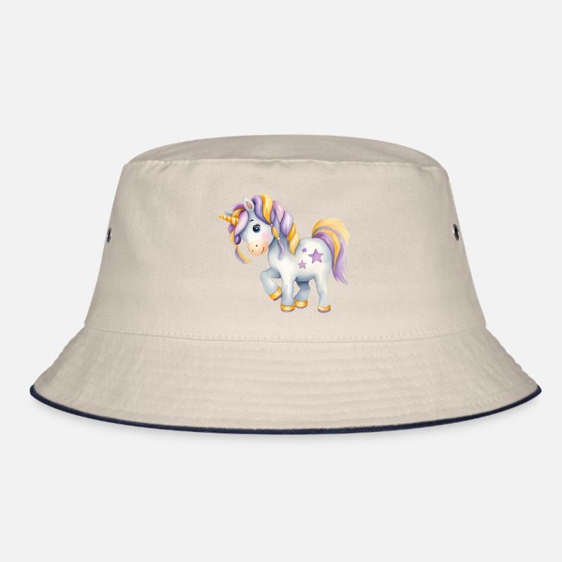 🦄 Magisches Aquarell-Einhorn – handgemalt Bucket Hat