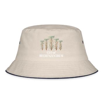 Rechenzentrum - Bucket Hat - Natur/Navy - Vorne