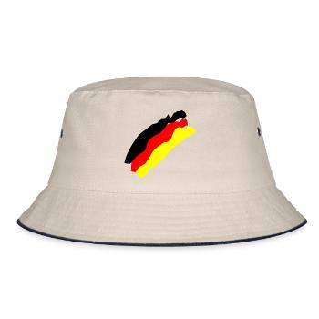 German flag - Bucket Hat - ecru/navy - Front