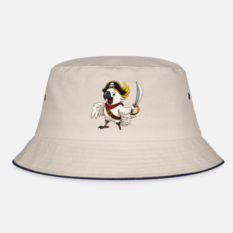 Captain Parrot Pirate Adventure Bucket Hat