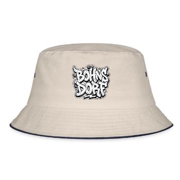 Bohnsdorf Berlin Graffiti - Bucket Hat - Natur/Navy - Vorne