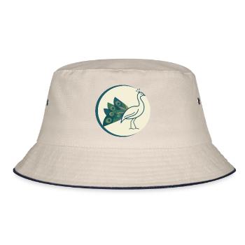 Pfau - Bucket Hat - Natur/Navy - Vorne
