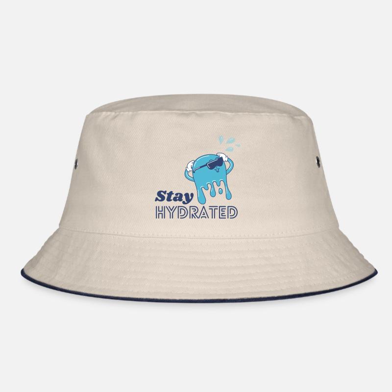 Restez hydraté - Bob - blanc cassé/bleu marine