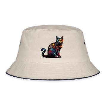 Chat - Bob - blanc cassé/bleu marine - Devant