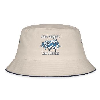 Jodel Frequenz Alpen - Bucket Hat - Natur/Navy - Vorne