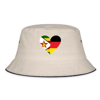 Zimbabwe Allemagne Cœur - Bob - blanc cassé/bleu marine - Devant