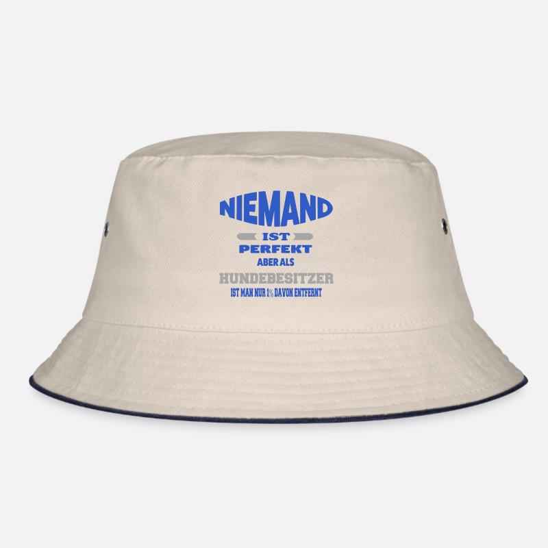 Hundebesitzer - Bucket Hat - Natur/Navy