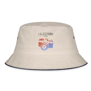 Lilleström, Norwegen - Bucket Hat - Natur/Navy - Vorne
