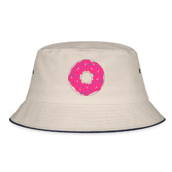 Pink Donut - Bucket Hat - Natur/Navy - Vorne