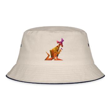 kangaroo - Bucket Hat - ecru/navy - Front
