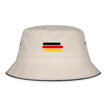 Germany flag - Bucket Hat - ecru/navy - Front