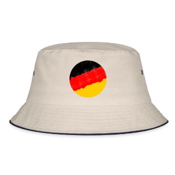 Germany flag - Bucket Hat - ecru/navy - Front