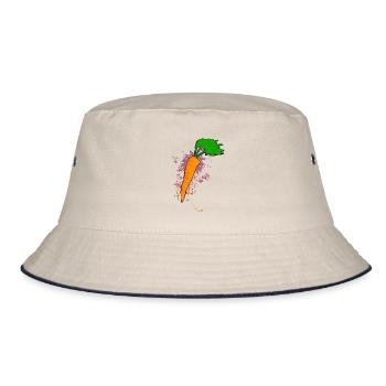 Carrots color explosion - Bucket Hat - ecru/navy - Front