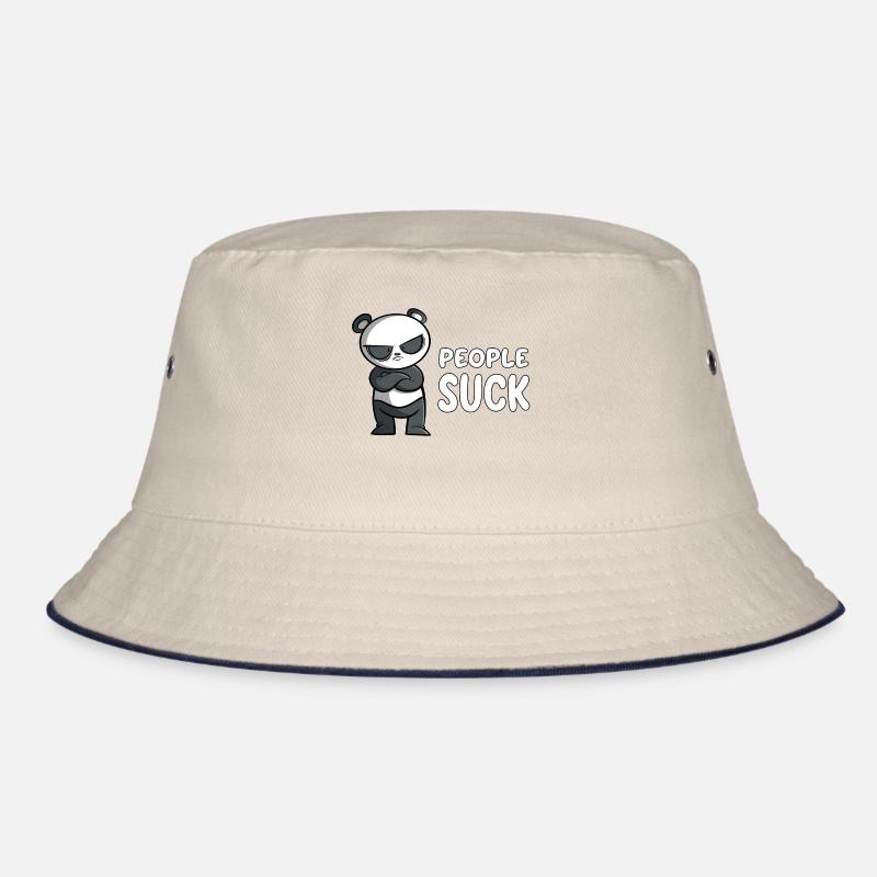 Les gens sucent - Panda - Bob - blanc cassé/bleu marine