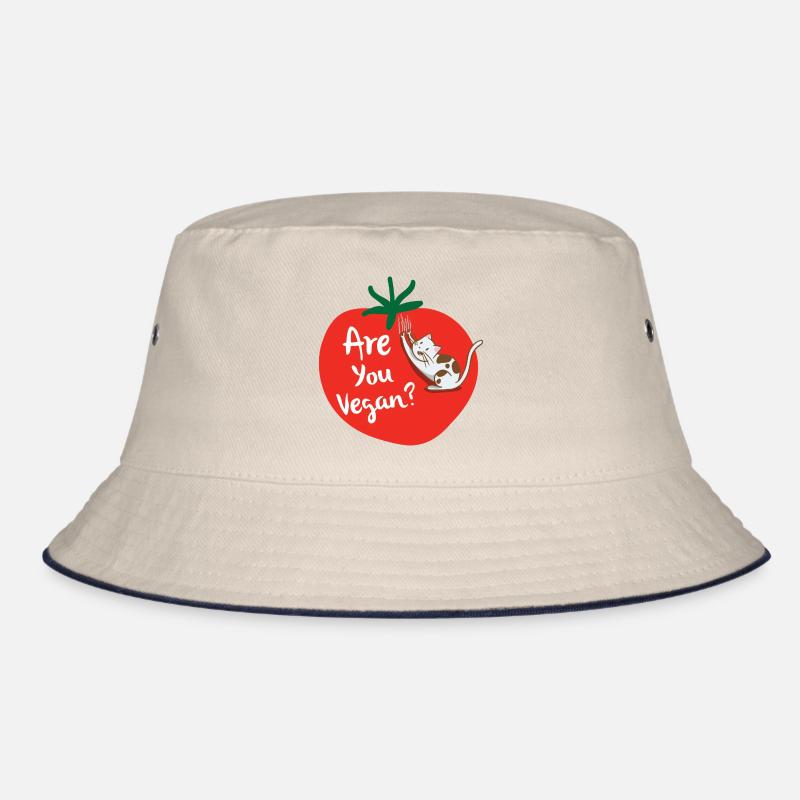 Veganer Vegetarier Tierschutz Geschenkidee Bucket Hat