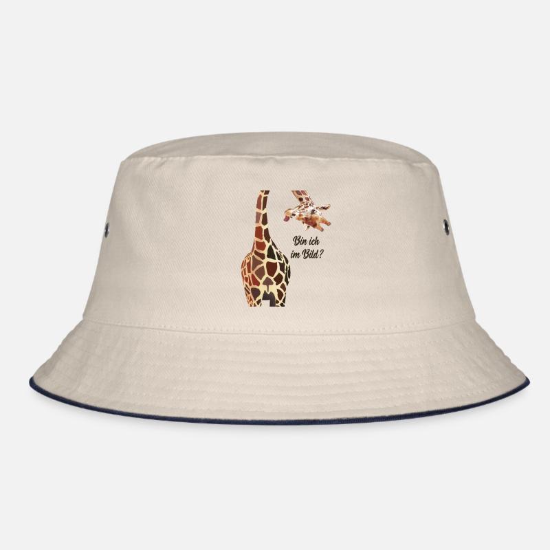 Giraffe, bin ich im Bild? Bucket Hat