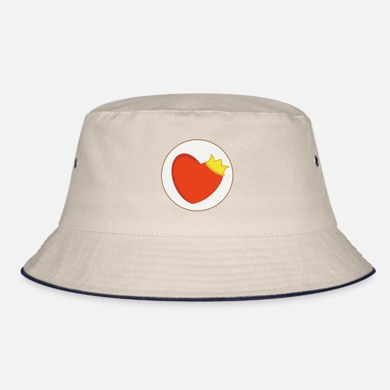 Lucky beard heart Bucket Hat