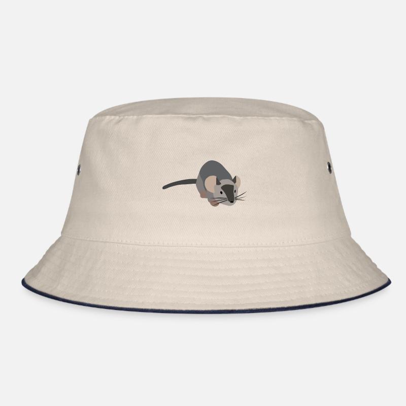 Graue Maus Bucket Hat