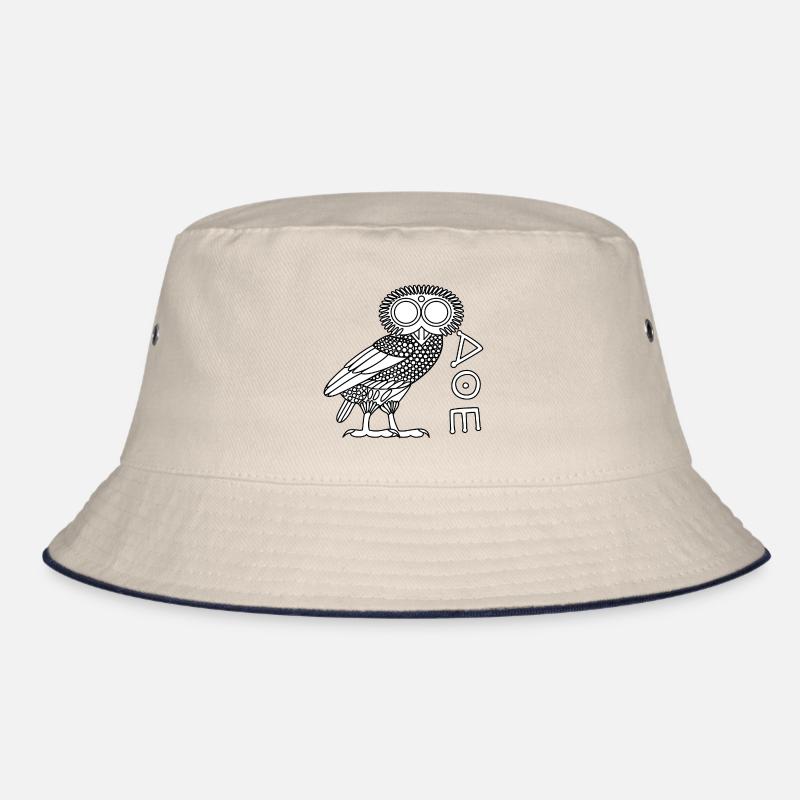 Chouette d'Athéna [Blanc + Ethnicon] - Bob - blanc cassé/bleu marine