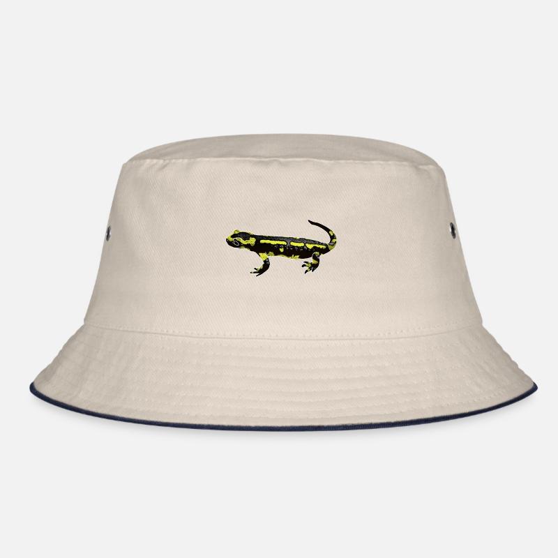 Feuersalamander - Bucket Hat - Natur/Navy