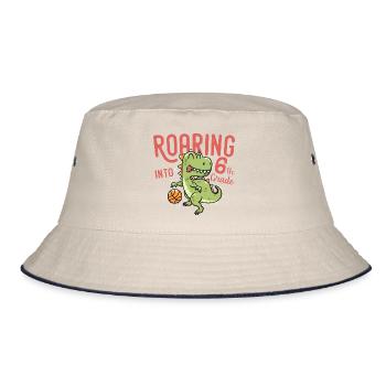 Roaring into 6th Grade Dinosaur Basketball - Bob - blanc cassé/bleu marine - Devant
