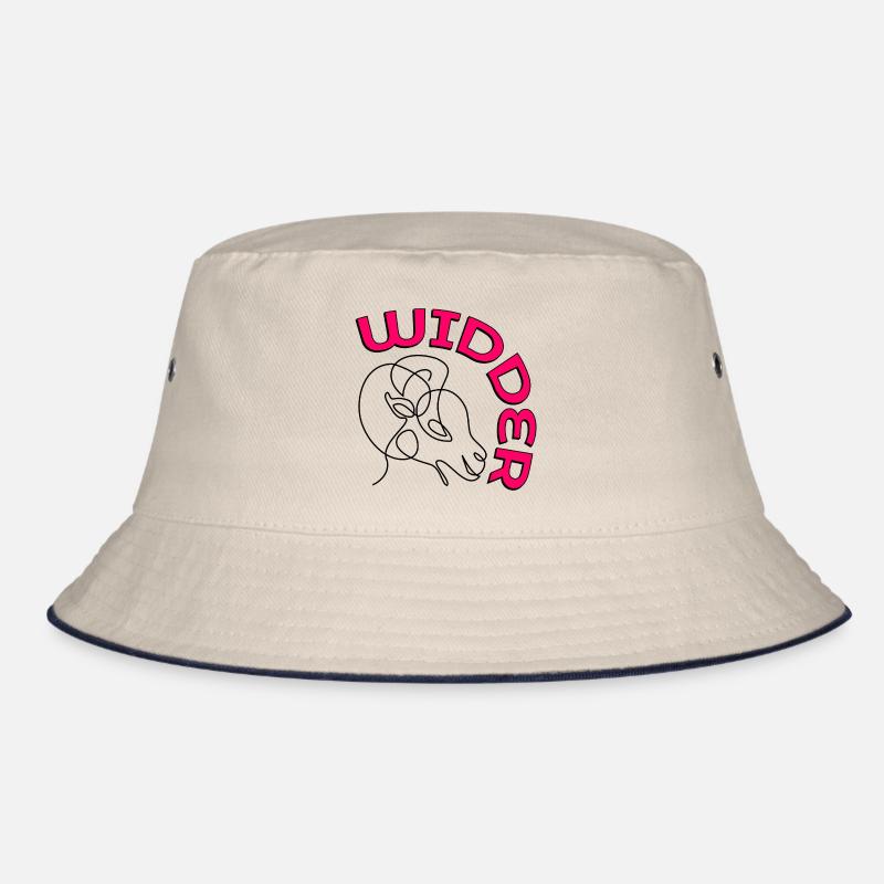 WIDDER SCHAFE BOCK STERNZEICHEN GEBURTSTAG Bucket Hat