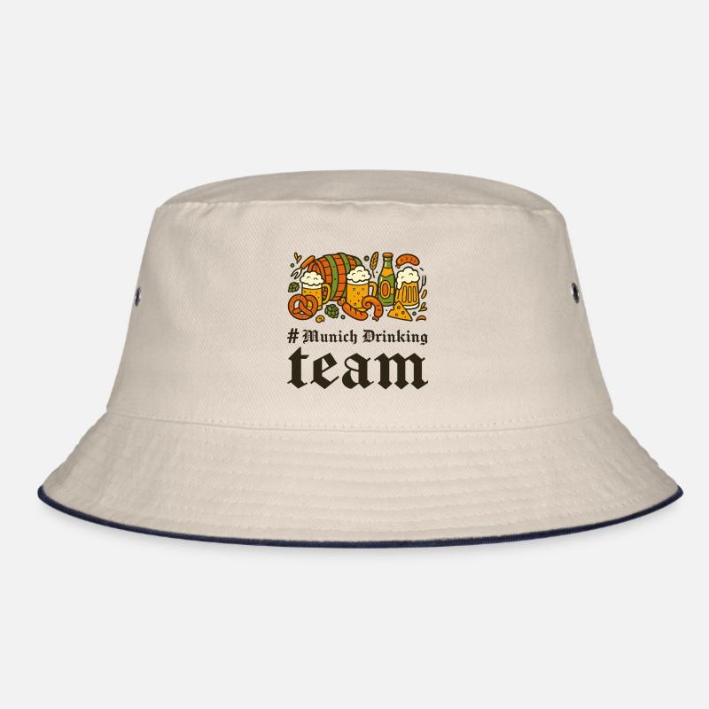 Münchner Biergarten Fest Design Bucket Hat