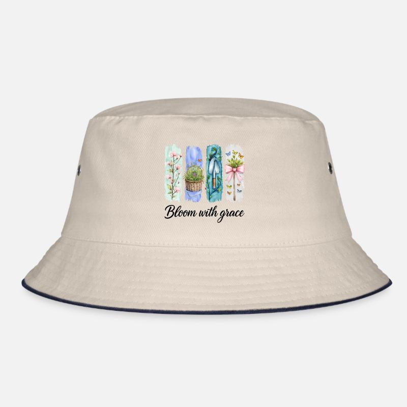 Blühe mit Anmut Gartenblumen Kunst Bucket Hat